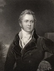 Frederick John Robinson, 1. Earl of Ripon, gestochen von J. Jenkins, aus 